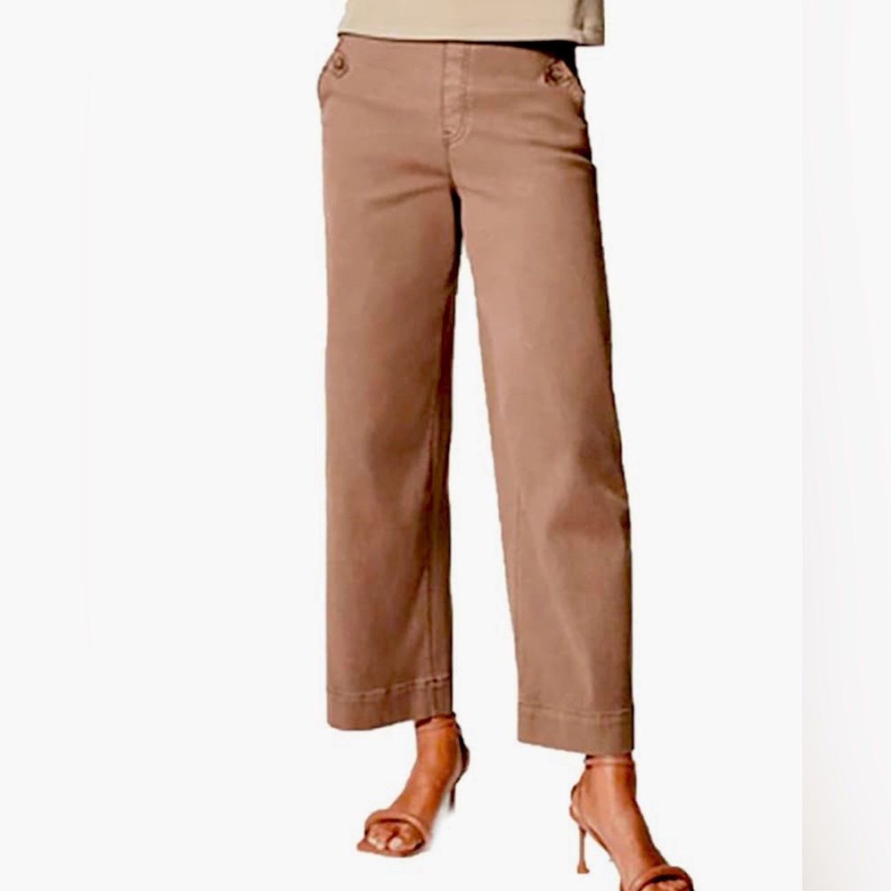 Spanx Stretch Twill Cropped Pants - Petite XL